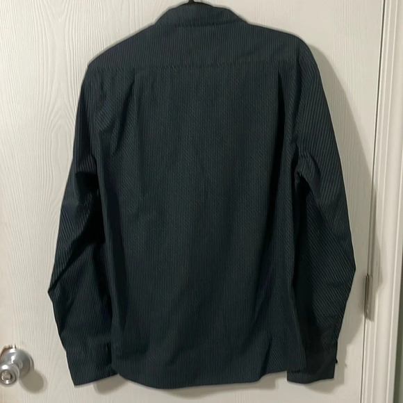 Beverly Hills Polo Club Men’s Button Down Long Sleeve Black & Blue Size Medium - Picture 3 of 8